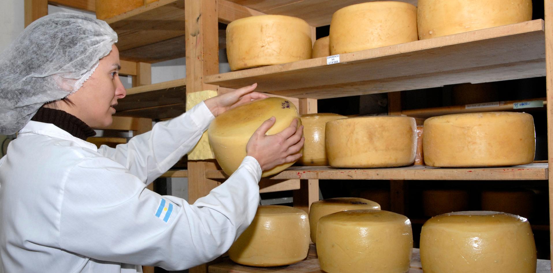 Huella de agua; quesos