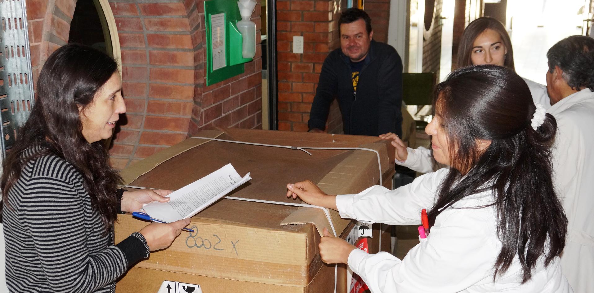 Equipo embalado en Mendoza