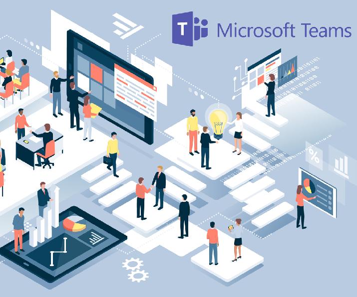 Microsoft Teams, trabajo colaborativo, nube, redes