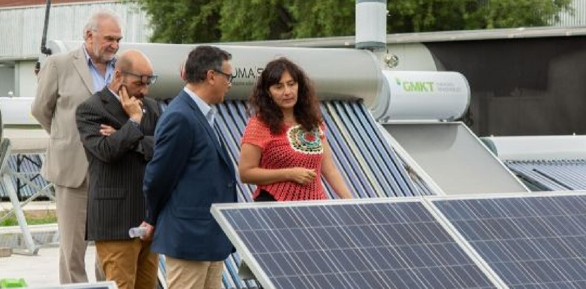 Visita a la plataforma de colectores solares
