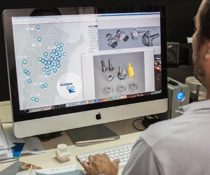 mapa, impresión, 3D, I3D, sector, diseño, prototipado, INTI