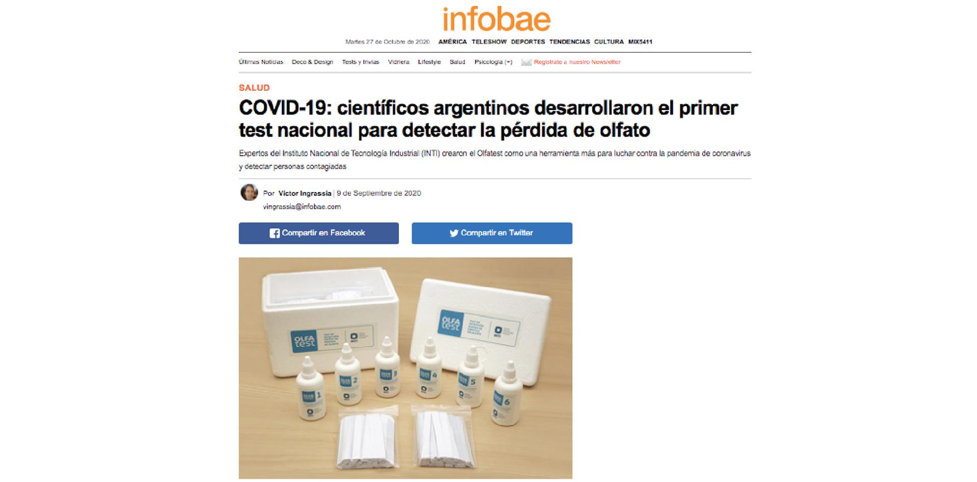 Infobae es uno de los medios con mayor alcance, con una audiencia potencial de 2,6 millones