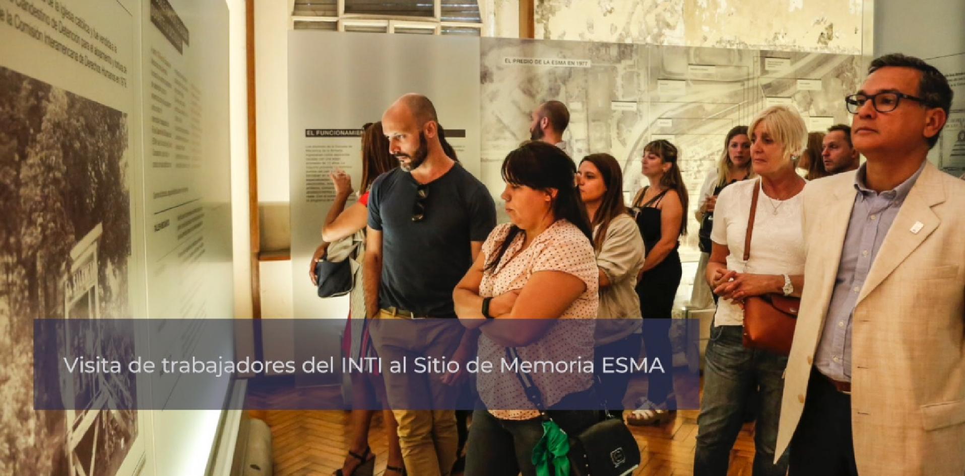 Visita de trabajadores del INTI a la ESMA