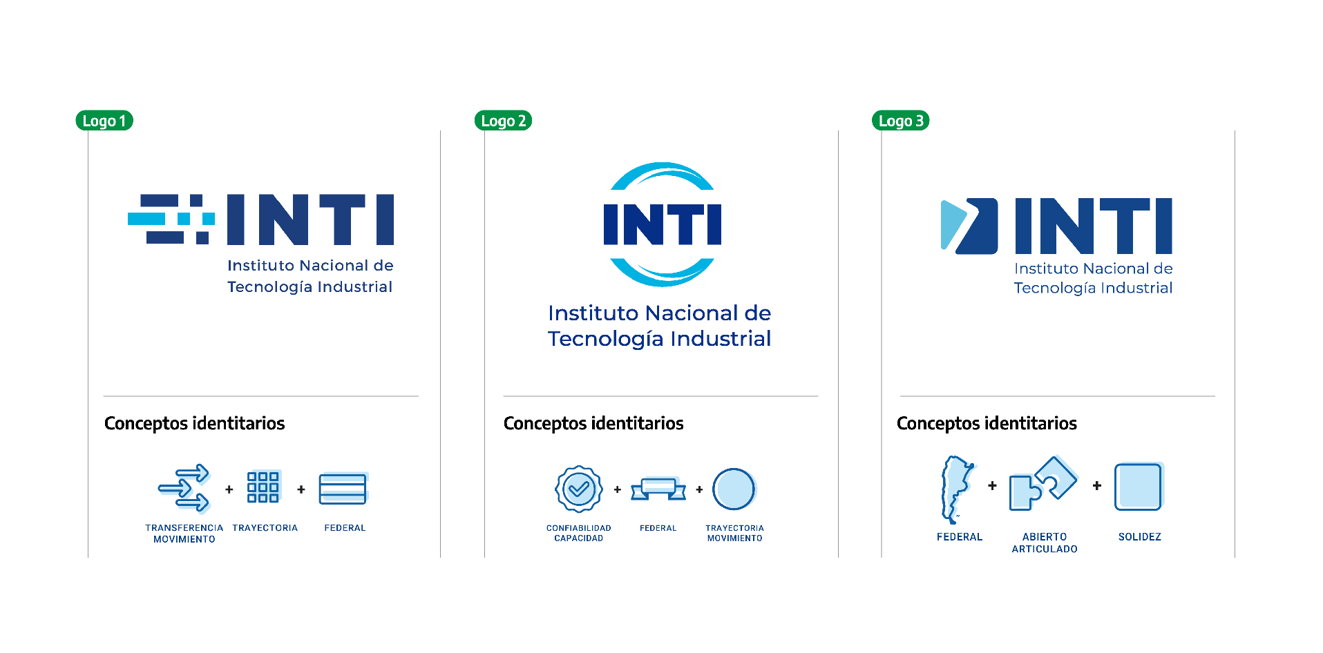 Los tres logos que podés votar