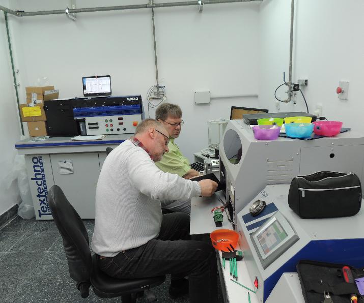INTI, NEA, Expertos alemanes calibraron los equipos del nuevo laboratorio.