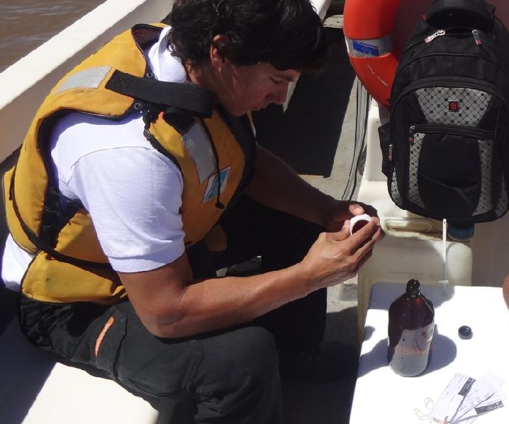 Centro INTI Entre Ríos, agua del río Uruguay