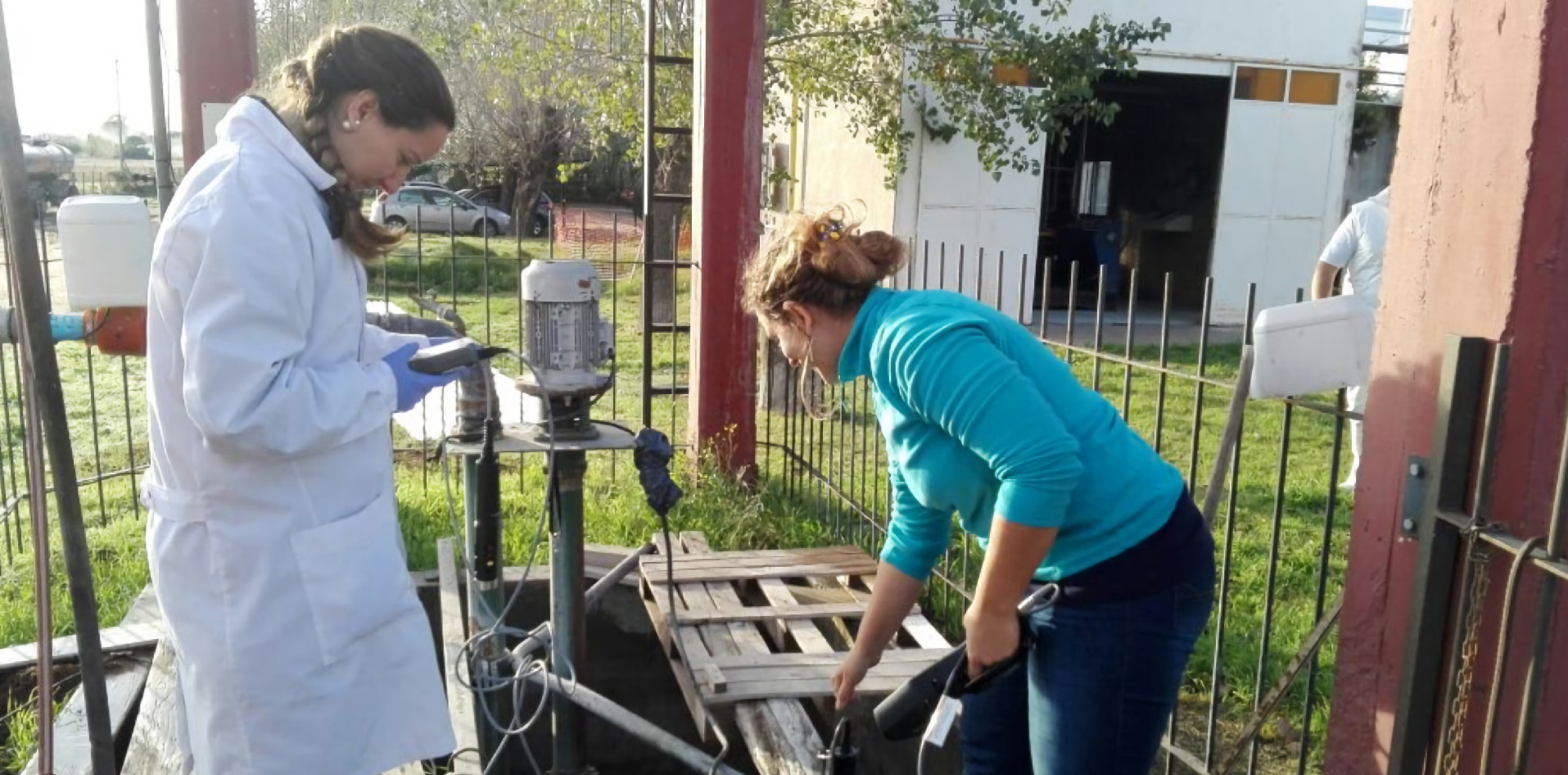 Aguas residuales, efluentes industriales en planta láctea